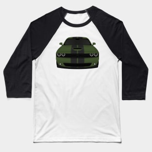 Challenger Green + Stripes Baseball T-Shirt